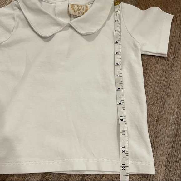The Beaufort Bonnet Peter Pan Collar Short Sleeve Shirt Sz 4 Pima Cotton Preppy - Picture 6 of 7